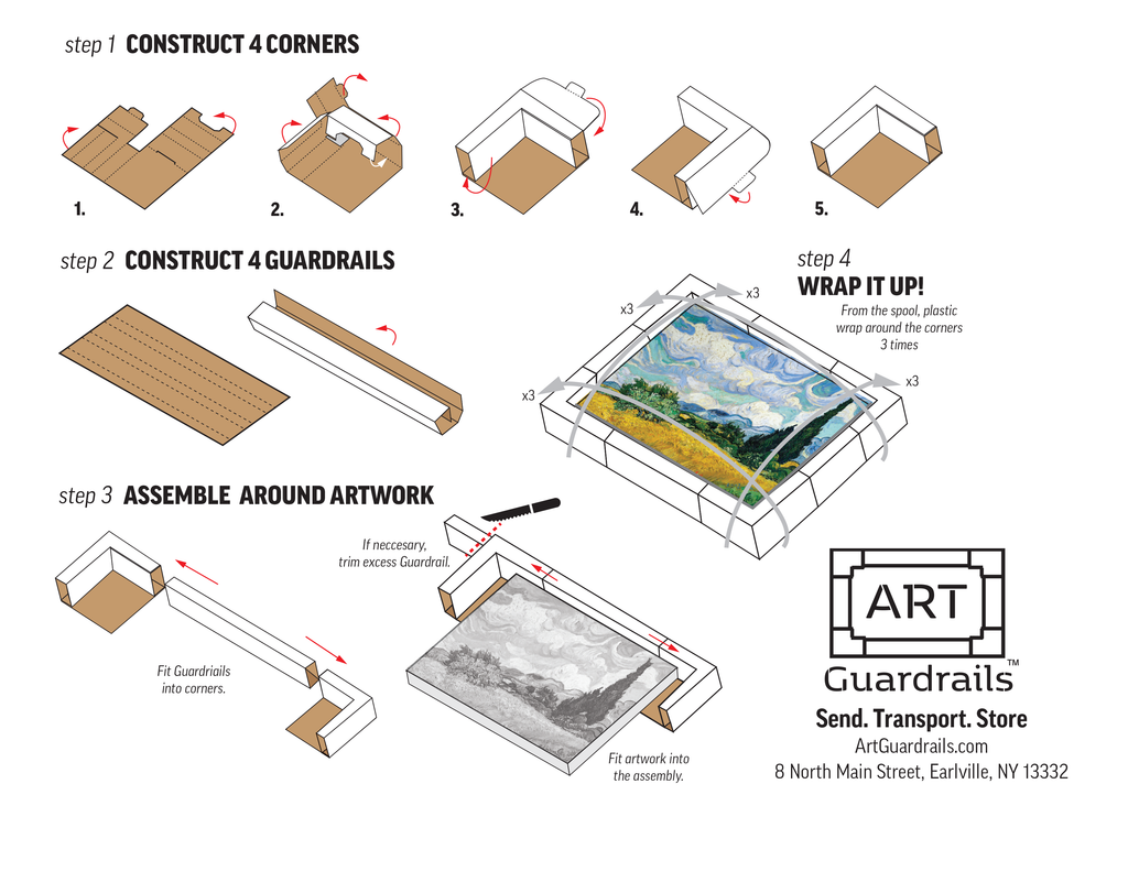 Step by Step Guide to Assembling Art Guardrails.
